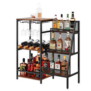 Wine Rack with Mini Bar Table
