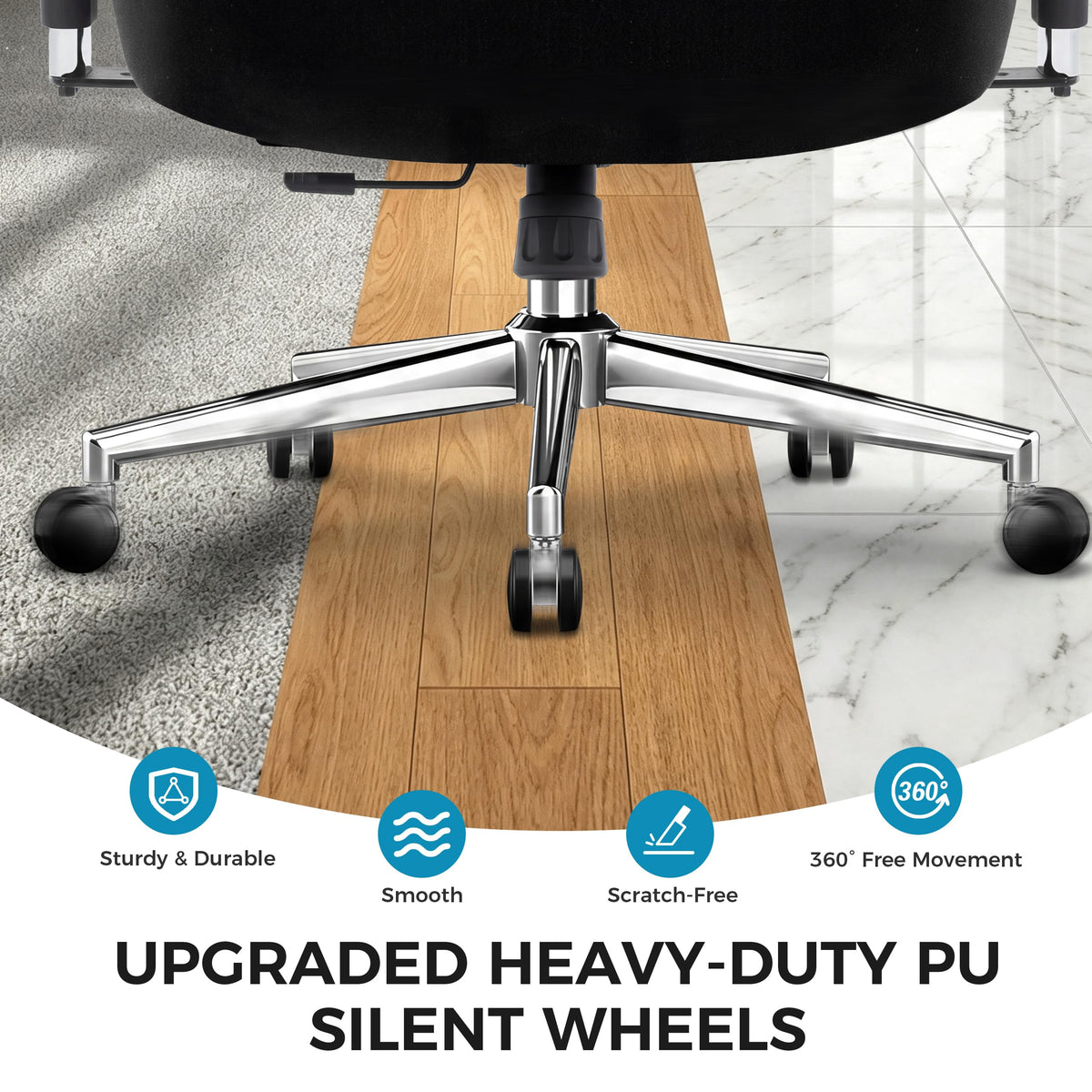 Big and Tall Office Chair 700lbs with Ergonomic W Wide Thick Seat Cushion, Oversized Mesh Desk Chair with Adjustable Lumbar Support, Computer Chair with Upgraded 4D Armrests