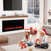 Wall Mounted & Recessed Electric Fireplace with Remote & App Control