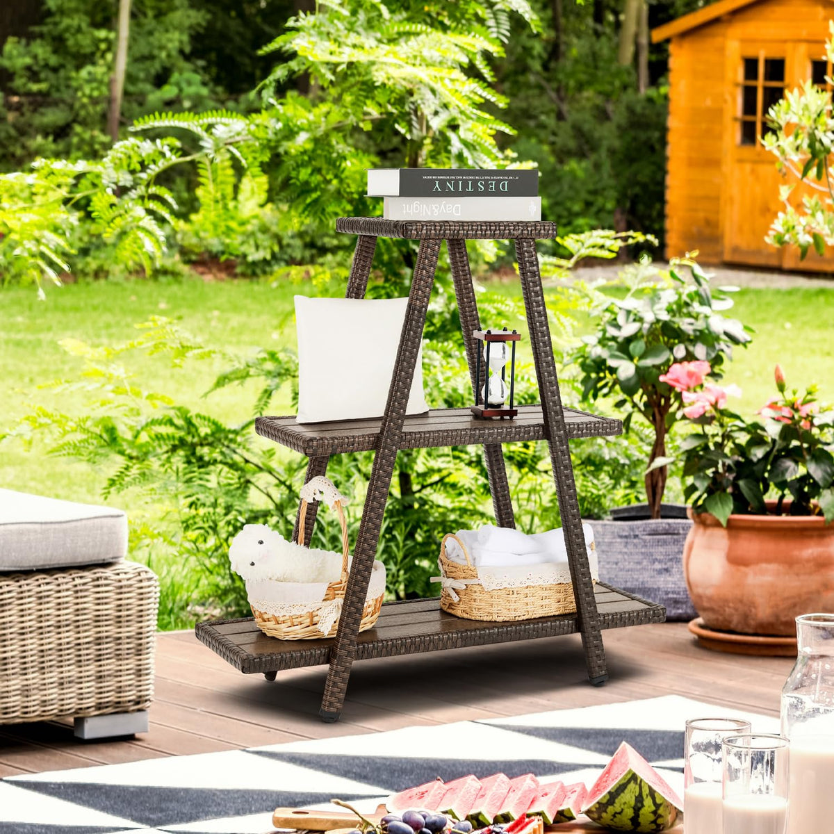 3-Tier Outdoor Plant Stand