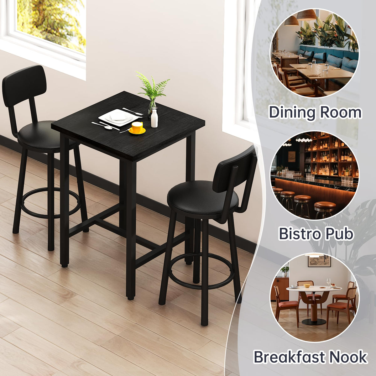 3-Piece Counter-Height Dining Set