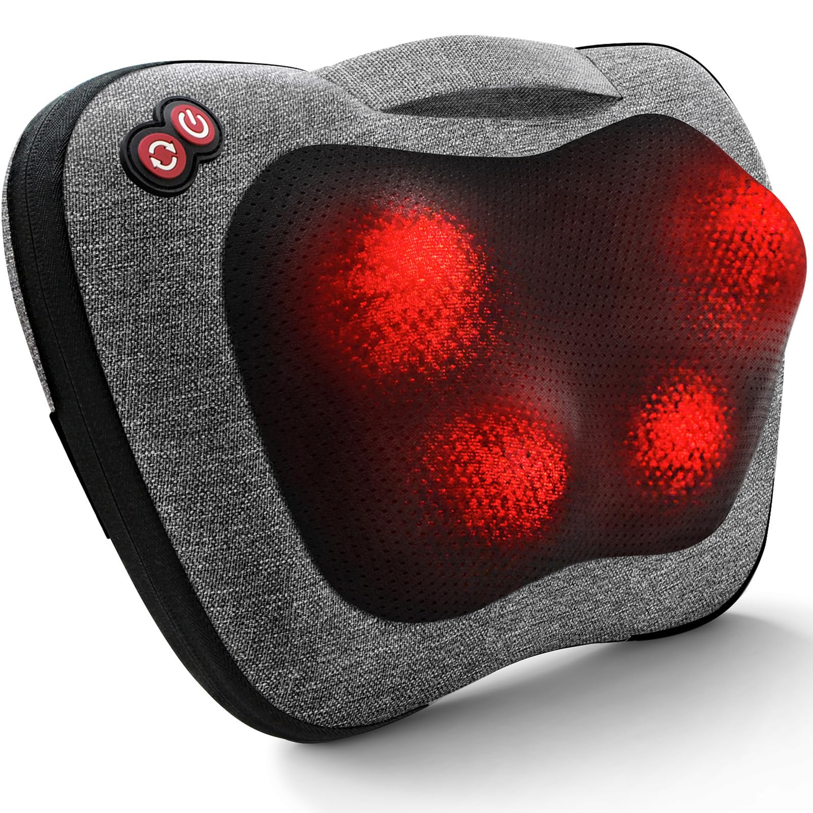 VIKTOR JURGEN Fathers Day Dad Gifts, Shiatsu Back Massager with Heat – Deep Tissue Massage for Neck, Shoulder, Back Pain Relief, Electric Kneading 3D Massage Pillow Gifts for Men Women Mom, Christmas