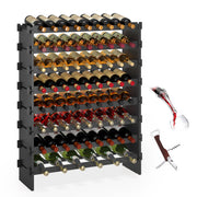 Bamboo Stackable Wine Rack 69 Bottle