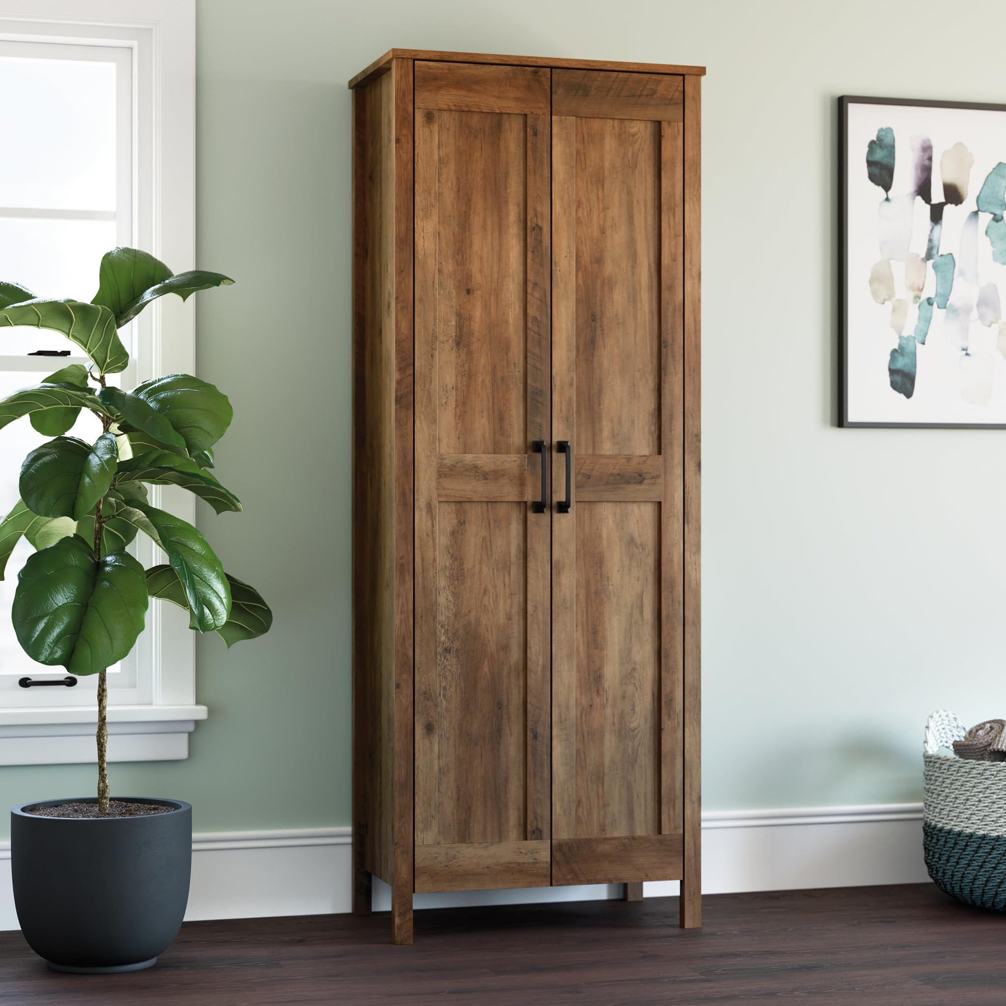 Sauder Miscellaneous Storage Cabinet, Rural Pine Finish