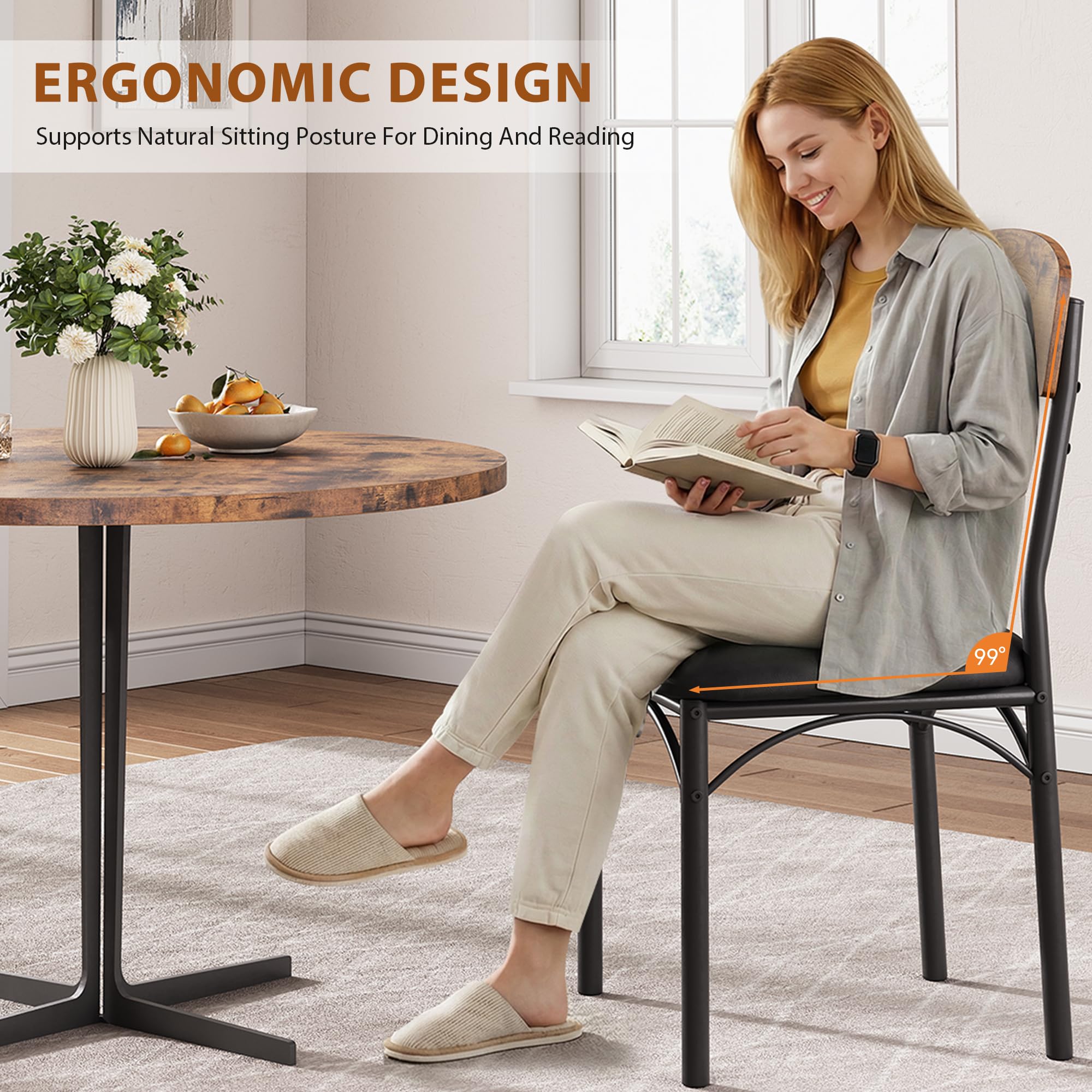 Upholstered Dining Chairs Set of 4