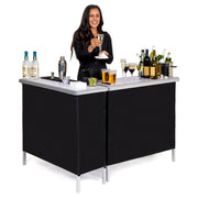 Portable Double Bar Table Set