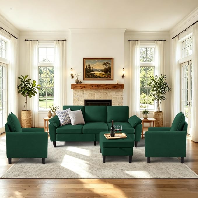 4-Piece Sectional Sofa Set