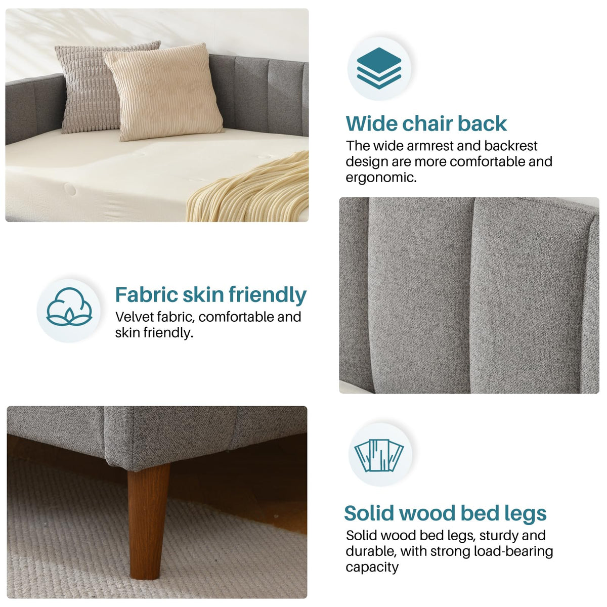 Twin Upholstered Daybed