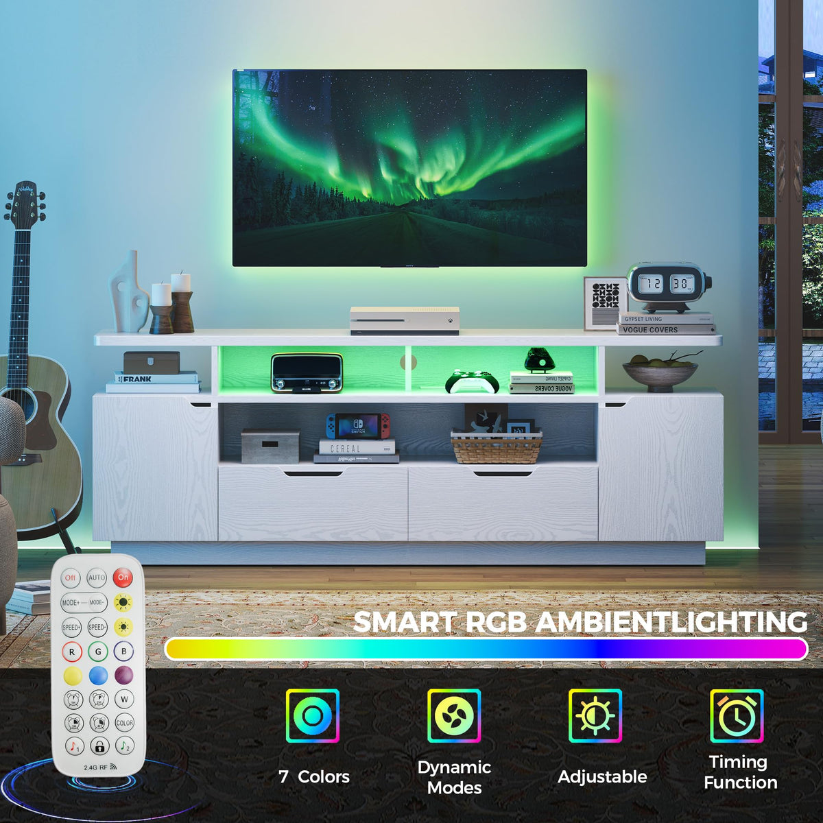 LED TV Stand with Storage