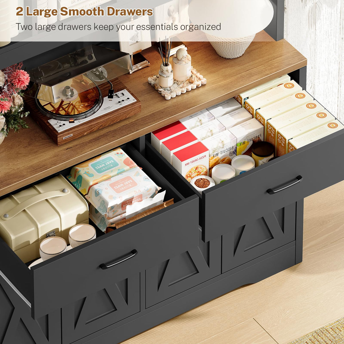 Tall Storage Cabinet with Drawers