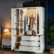 4-Door LED Wardrobe