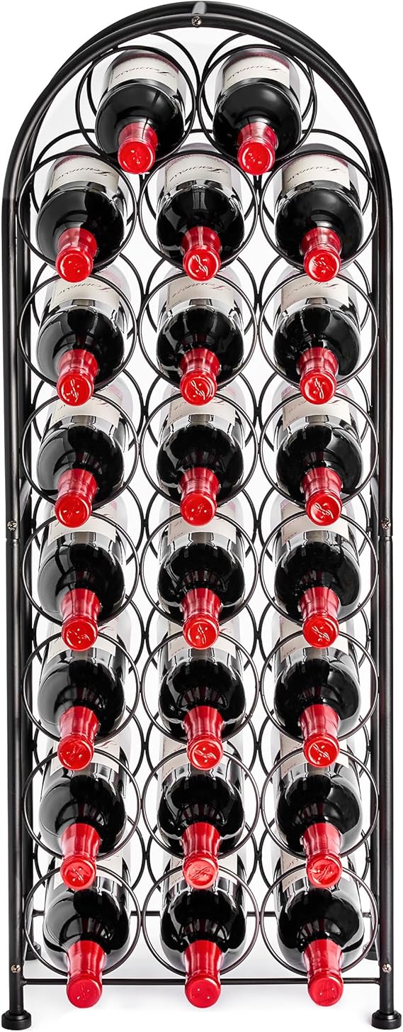 Freestanding Metal Wine Rack – 23 Bottle