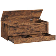 RALGEND Toy Chest, 47.2" Storage Chest with Drawer and Pull Handles