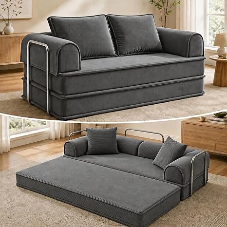 79" Convertible Floor Sofa Bed