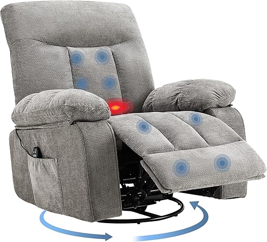 Power Lift Recliner Chair with Massage & Heat