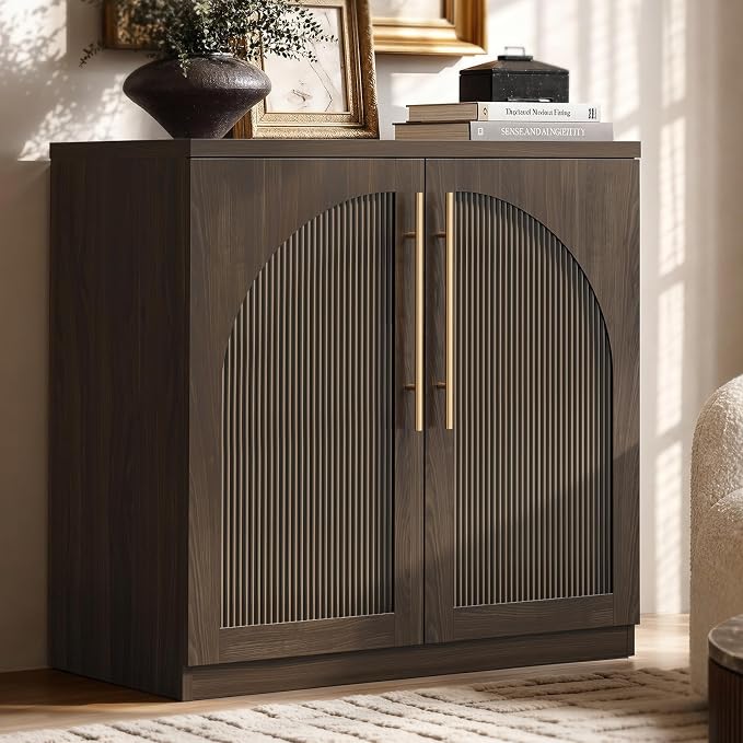 Black Arched Sideboard Cabinet
