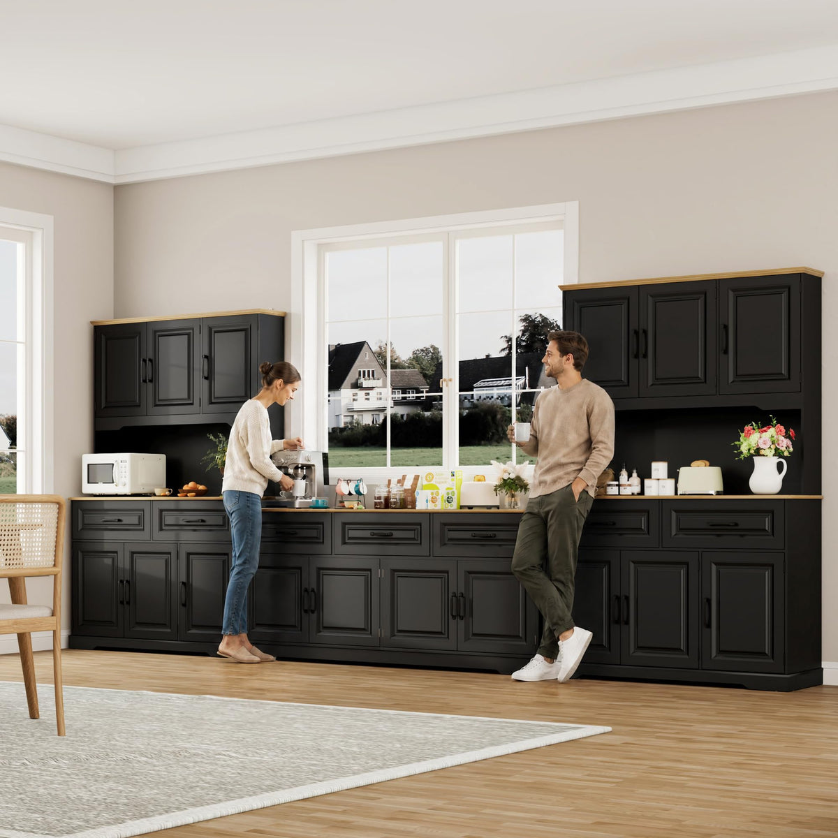Farmhouse Sideboard with Power Outlets