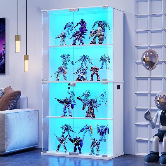 RGB Glass Display Cabinet with Lock