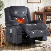 Heated Massage Swivel Recliner