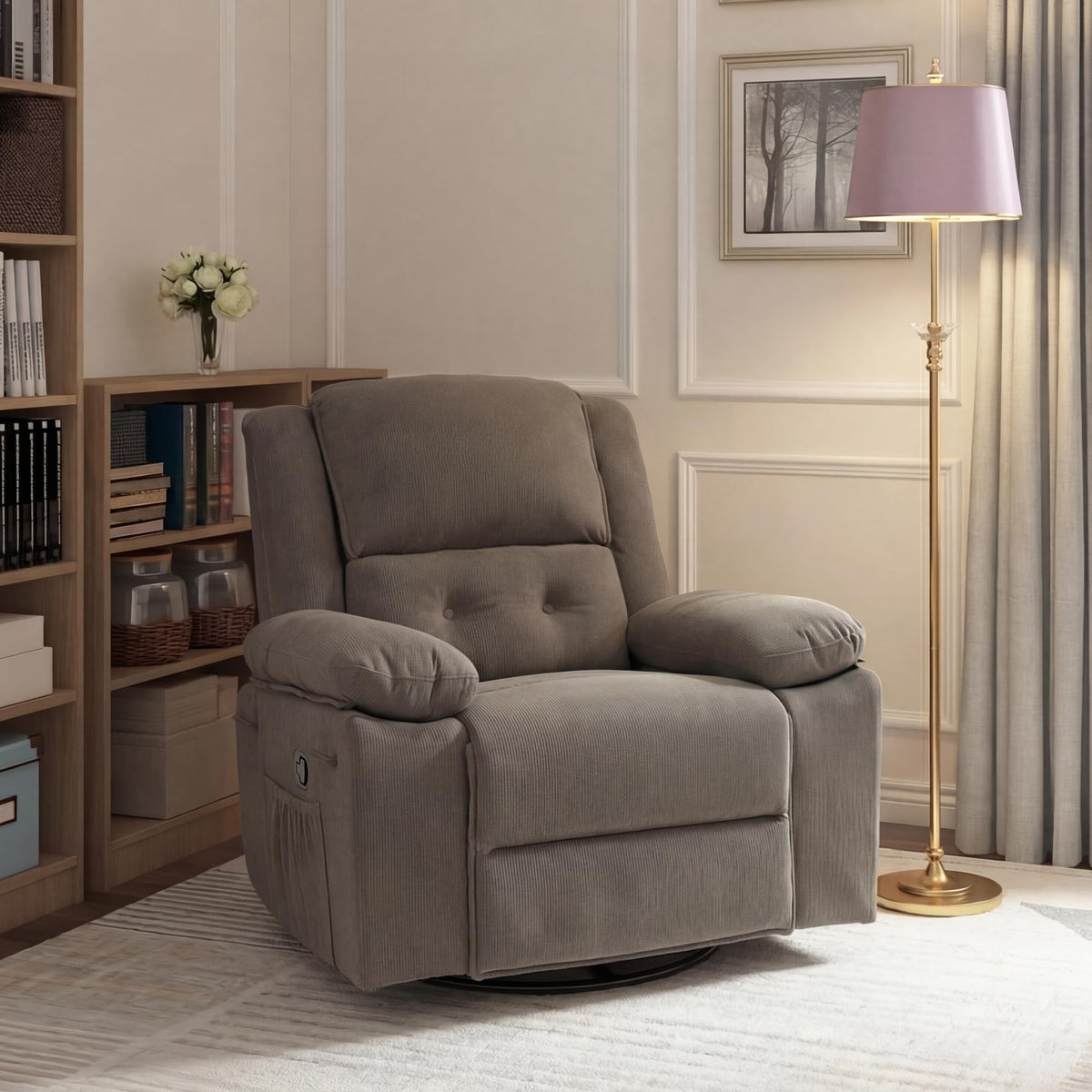 Swivel Rocker Massage Recliner