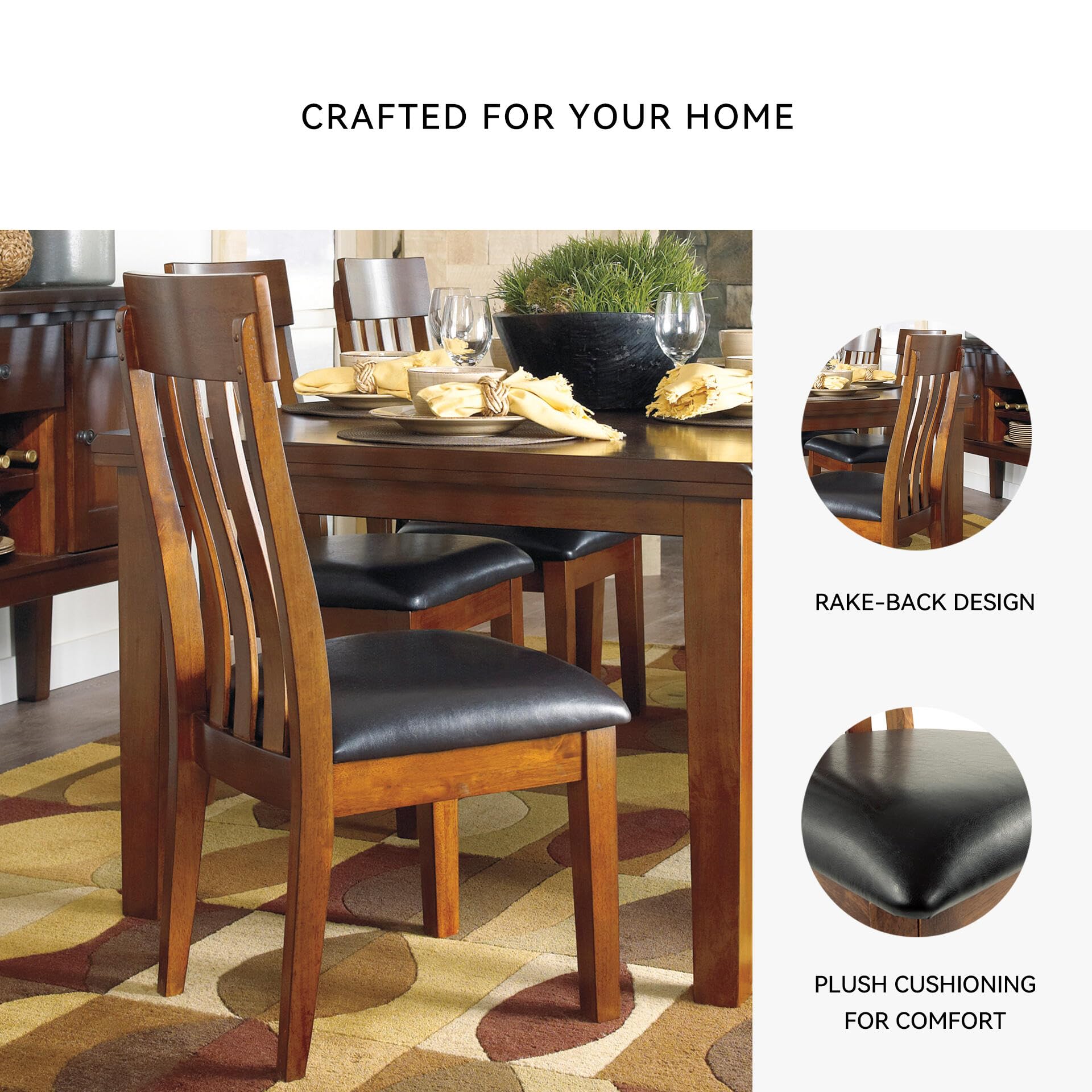 Rake Back Dining Chair Set of 2