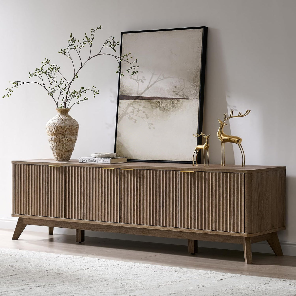 Fluted TV Stand