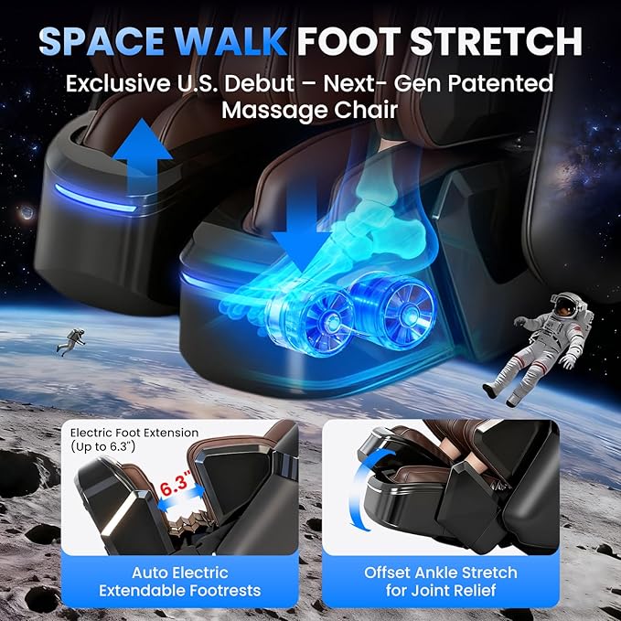 4D Massage Chair Full Body – Zero Gravity SL-Track Recliner