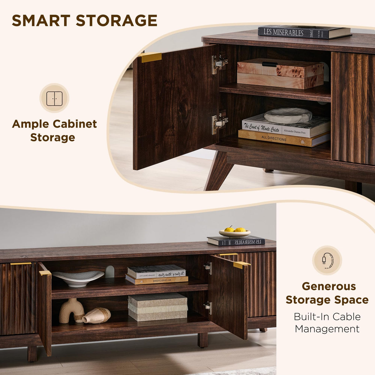 Fluted TV Stand