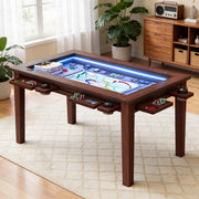 2-in-1 Dining & Board Game Table with LED Light