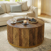 Fluted Round Coffee Table