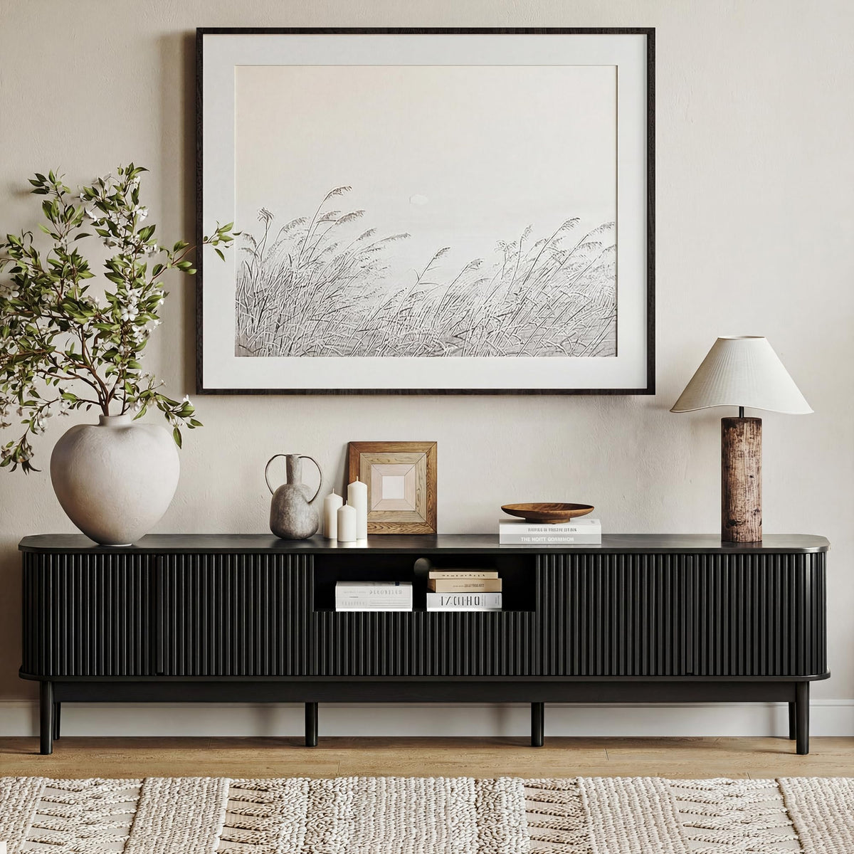 Fluted TV Stand