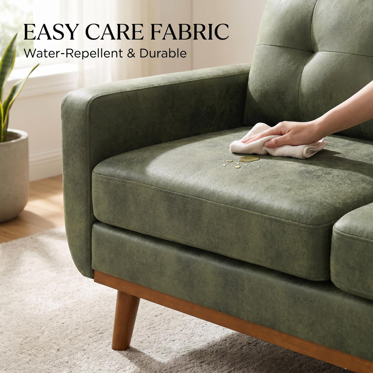 Modern Tufted Loveseat