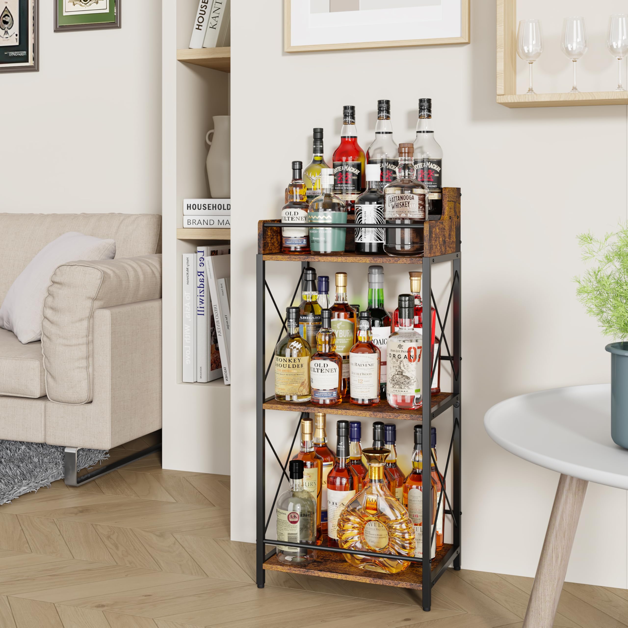 3-Tier Industrial Countertop Shelf