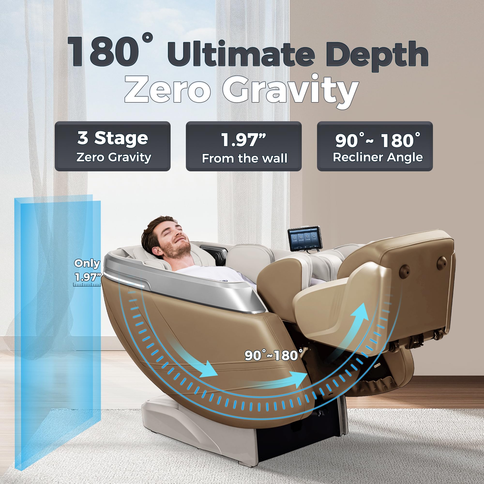 4D Full Body Massage Chair with SL-Track & Zero Gravity