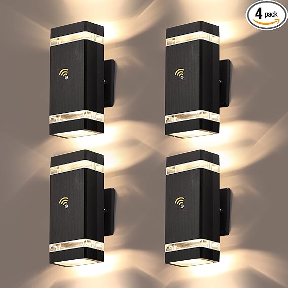 Dusk to Dawn Outdoor Wall Sconce with LED Bulbs