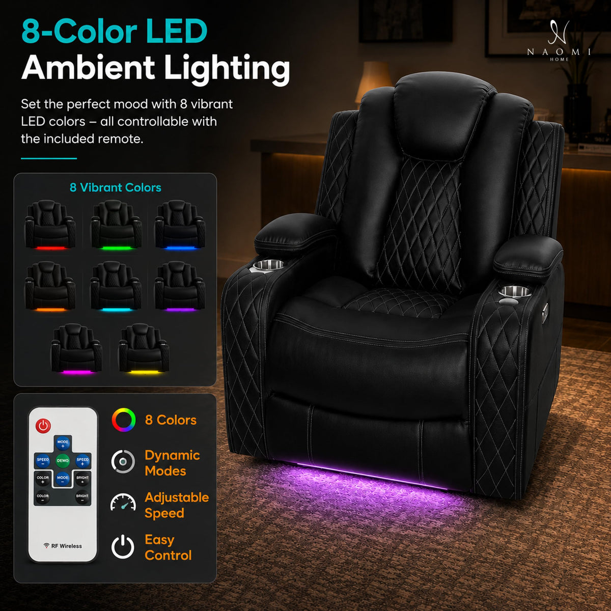 Black Power Theater Recliner