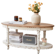 Oval Farmhouse Coffee Table