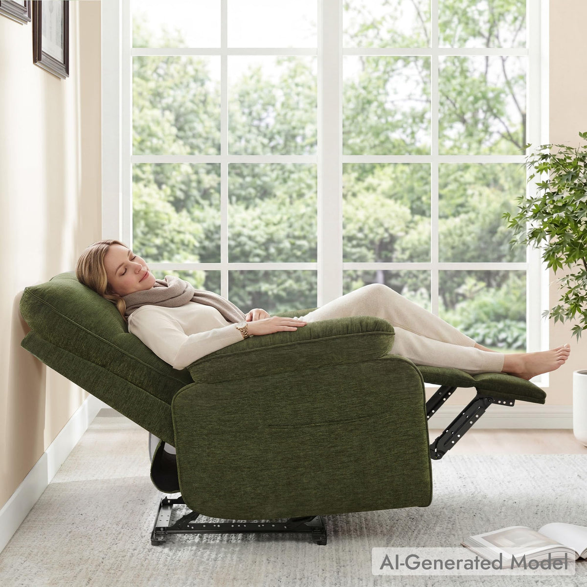 Green Wall Hugger Recliner