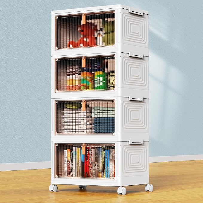 4-Tier Stackable Storage Bins