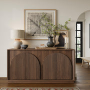 Fluted Sideboard Buffet Cabinet 65"