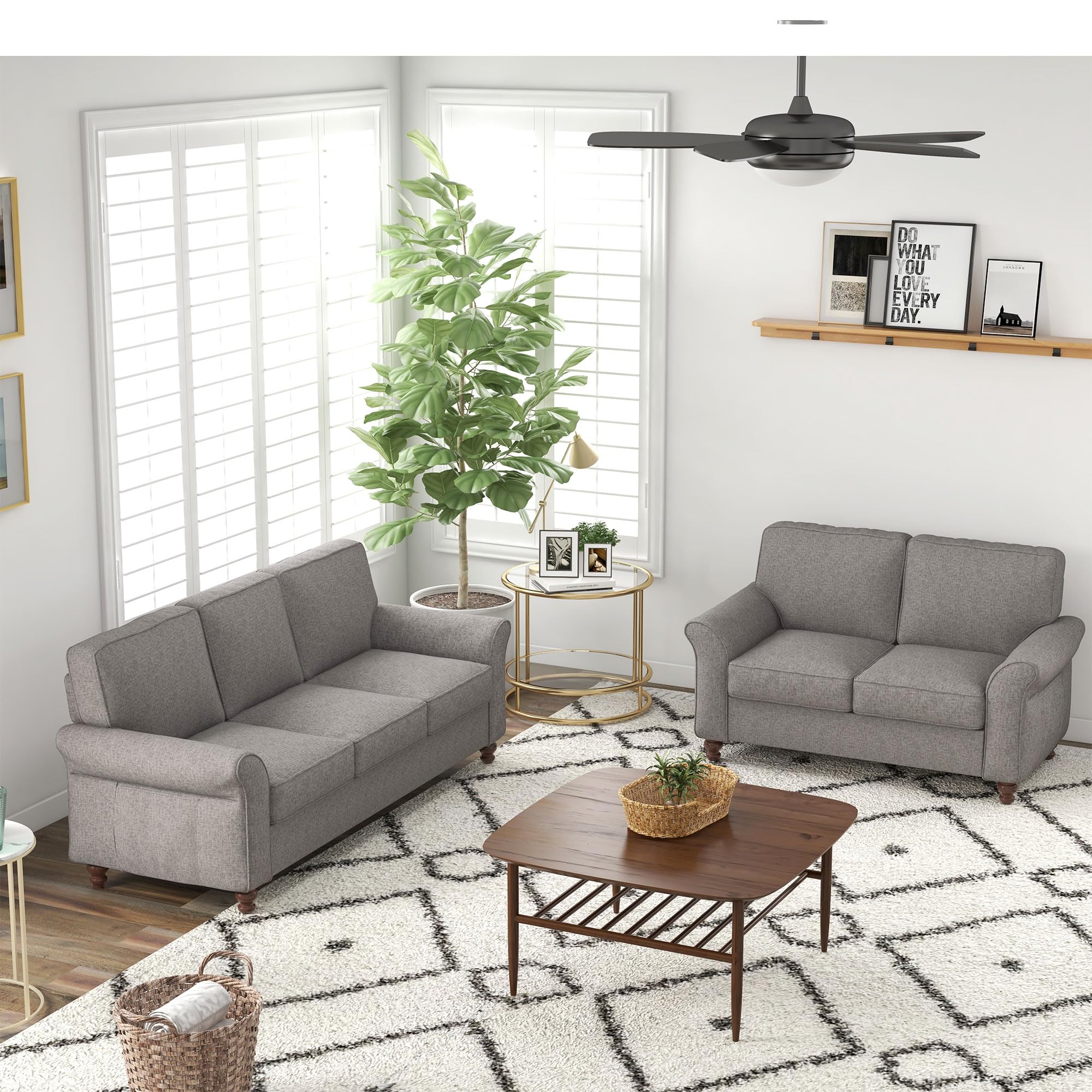 2-Seater Loveseat Sofa