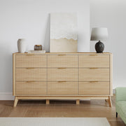 Fluted 9-Drawer Dresser, 59" Wide
