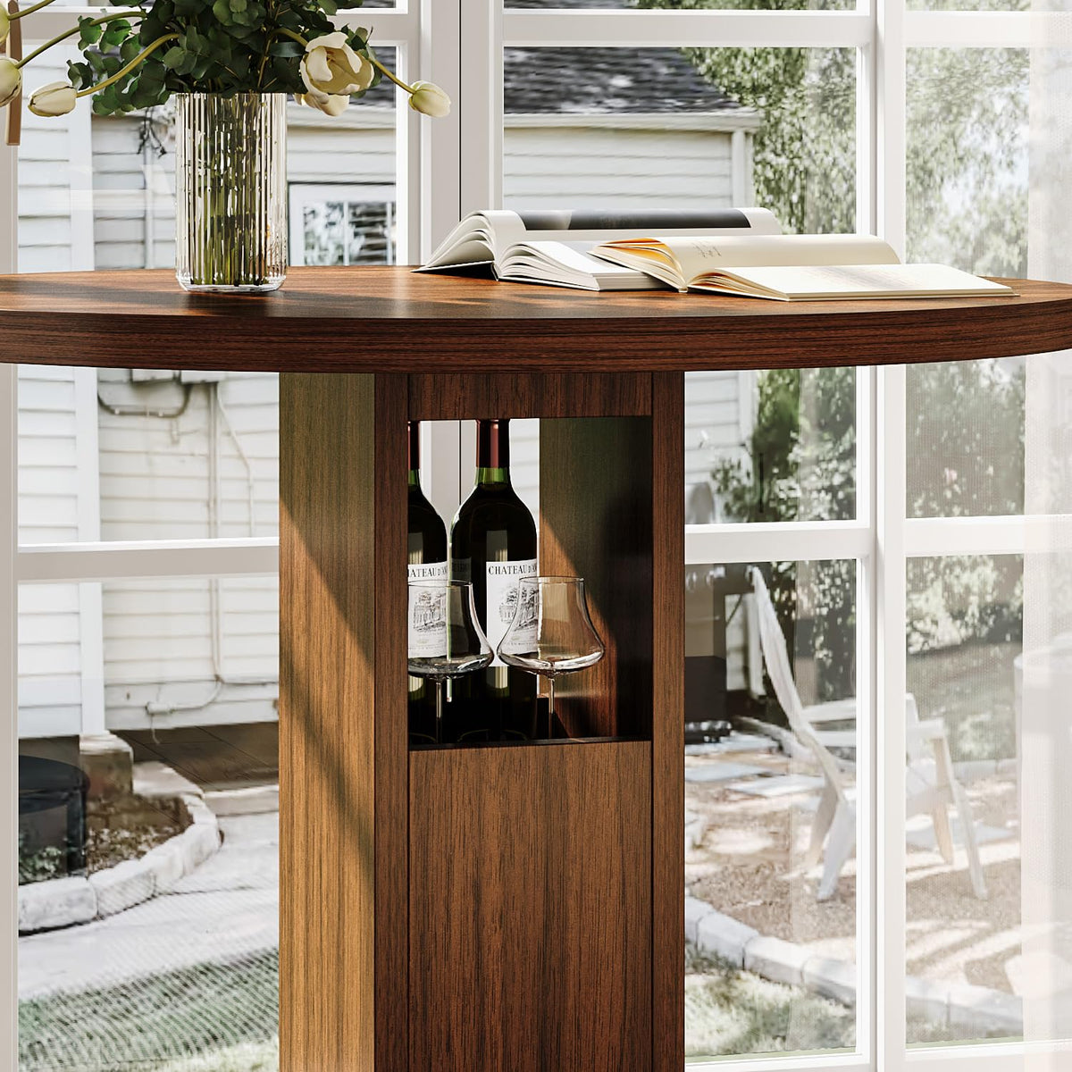 3-Piece Round Bar Table Set
