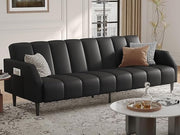 Faux Leather Futon Sofa Bed