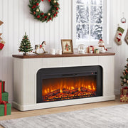 70" Fireplace TV Stand with 42'' Electric Fireplace for 65, 75, 80 inch TV