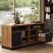 Lateral File Cabinet with Lock & Power Outlet
