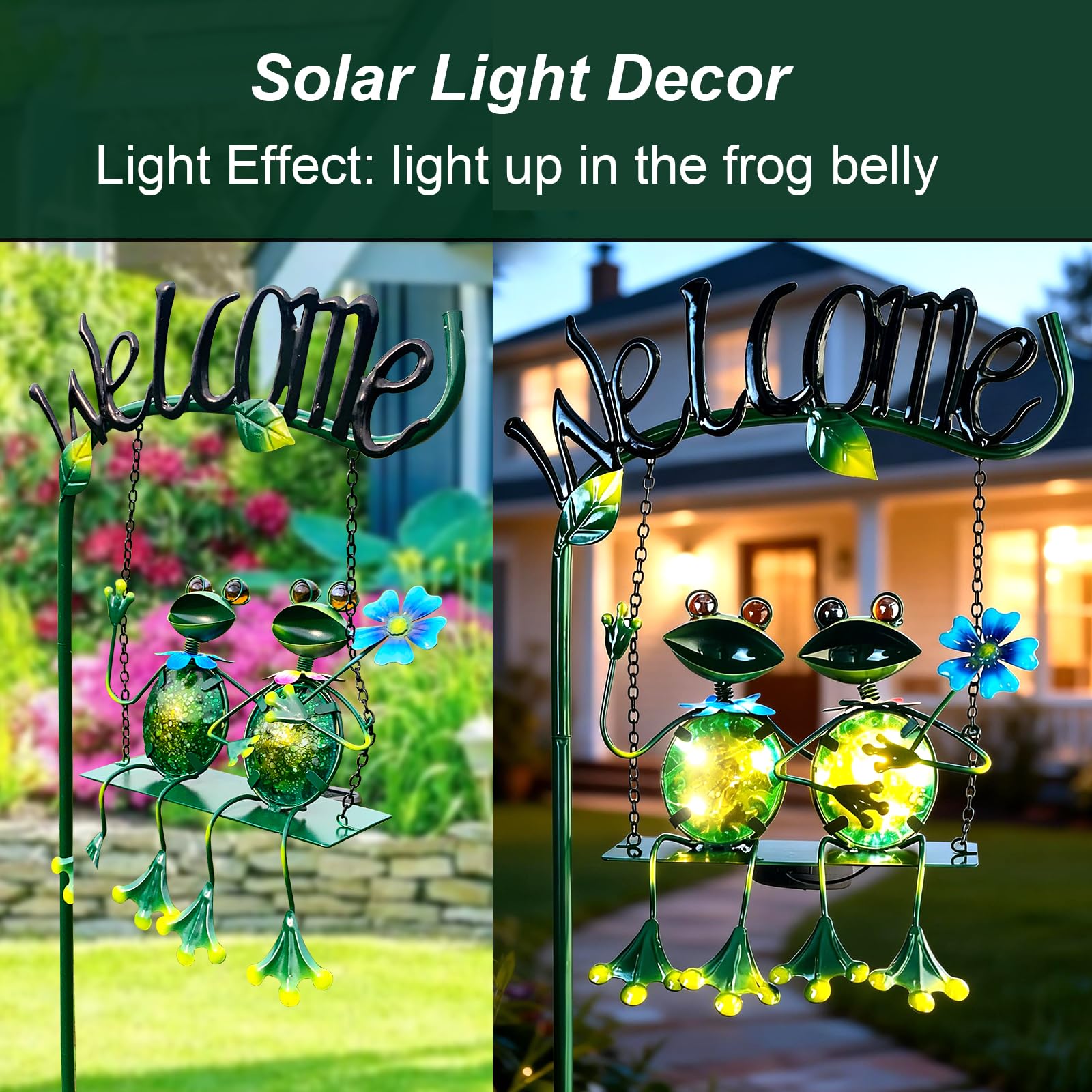 Solar Swing Garden Stake Light
