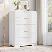 Fluted 5-Drawer Dresser