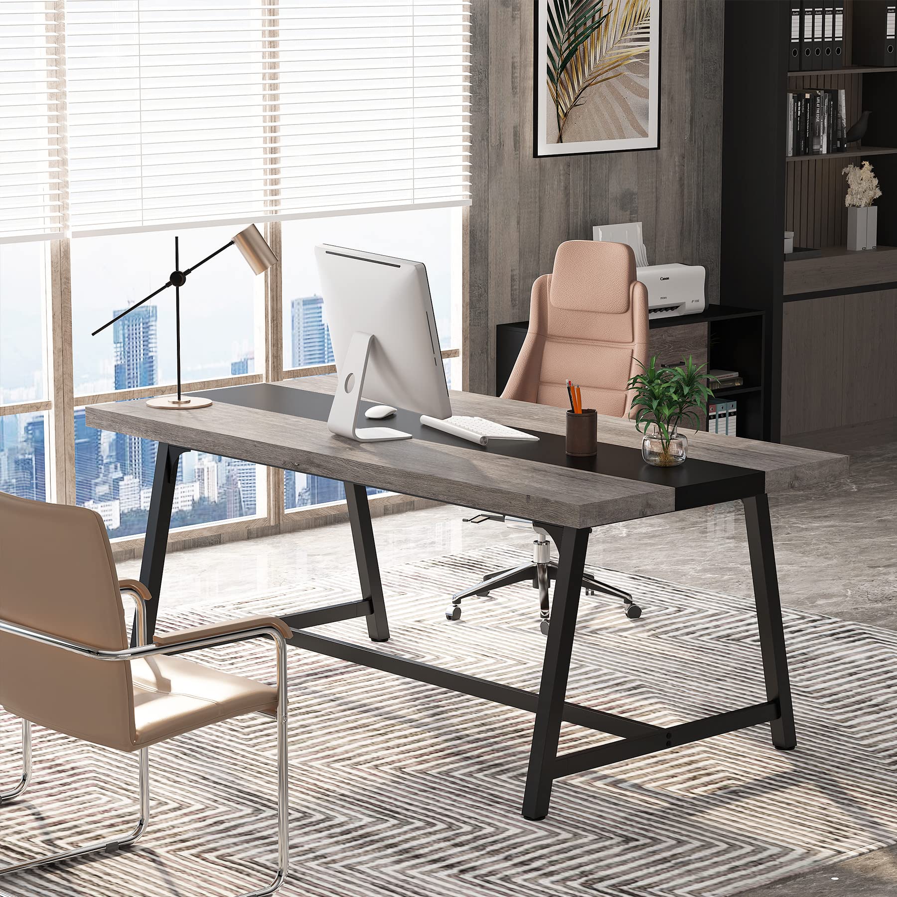 6FT Rectangle Conference Table for 6-8 People