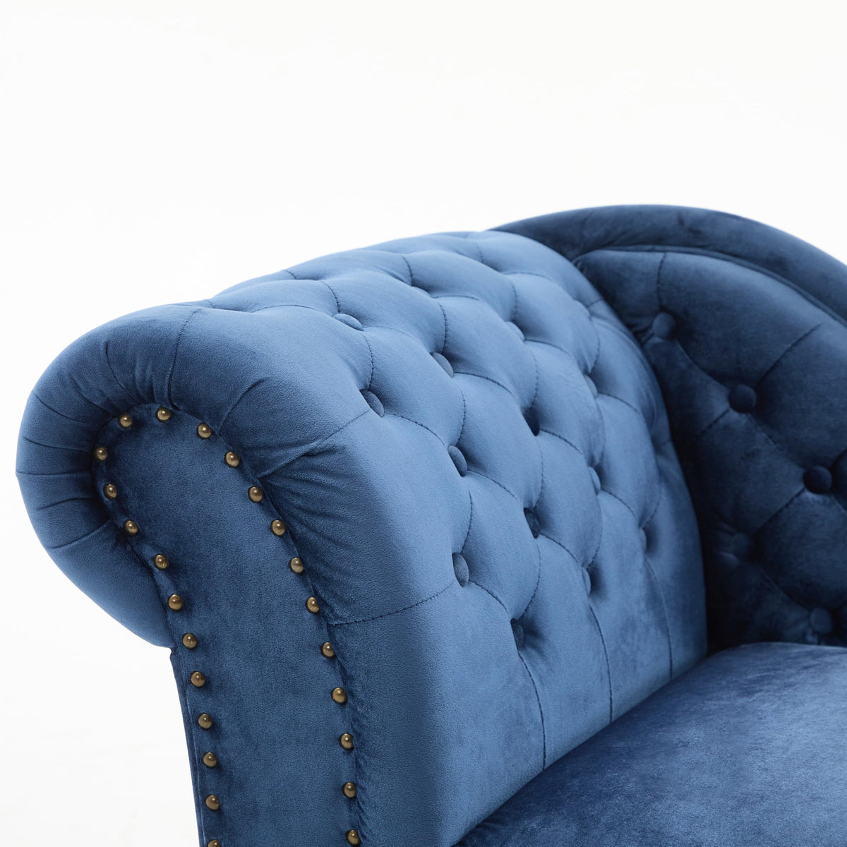 Navy Velvet Chaise Lounge